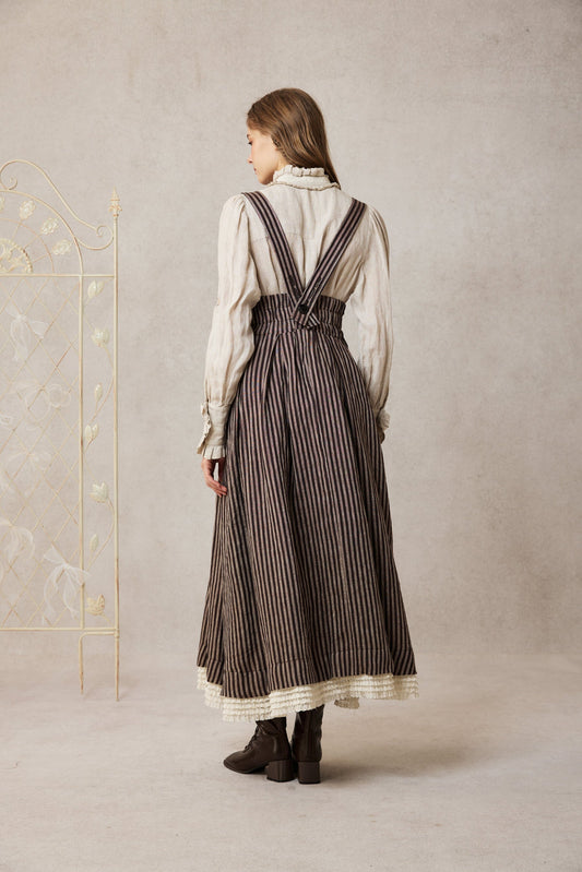 CLARISE RETRO LINEN DRESS