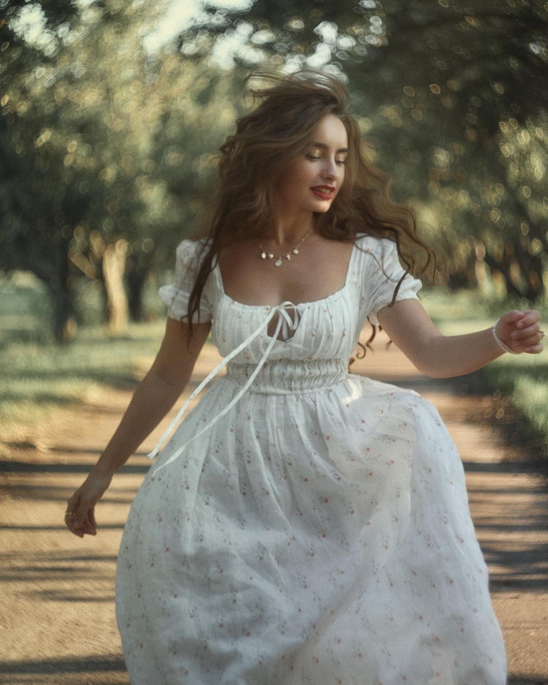 BERGAMOTE FLORAL LINEN DRESS