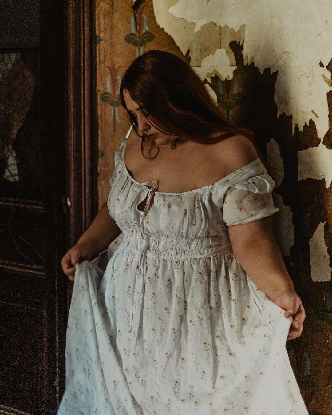 BERGAMOTE FLORAL LINEN DRESS