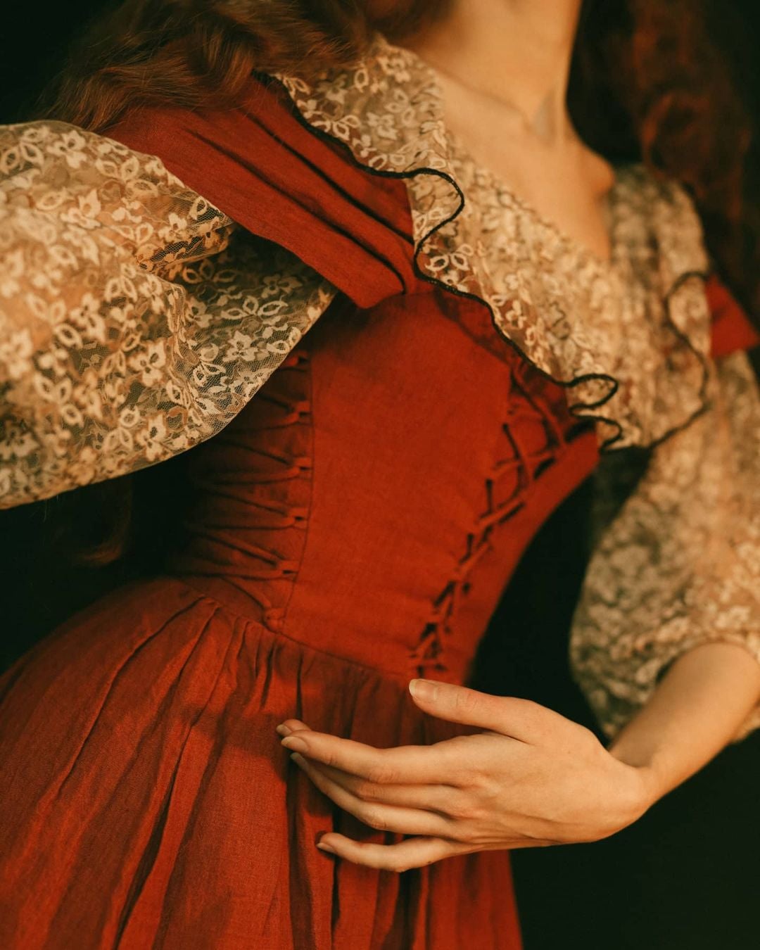 GLORY FRONT LACE-UP DRESS