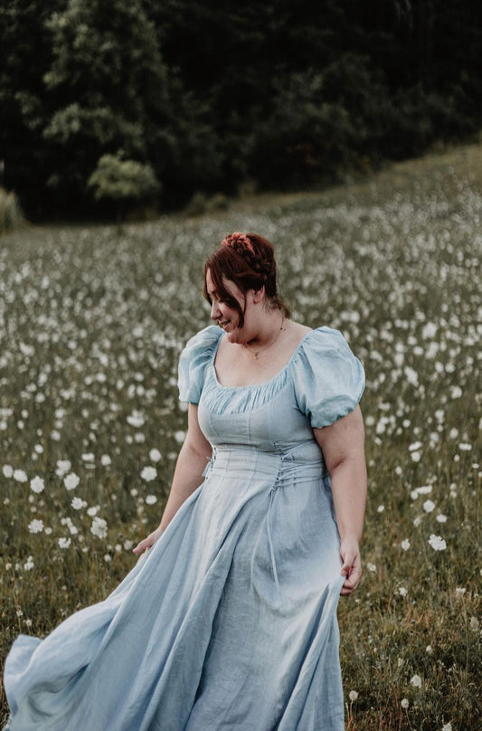 CINDERELLA LINEN DRESS