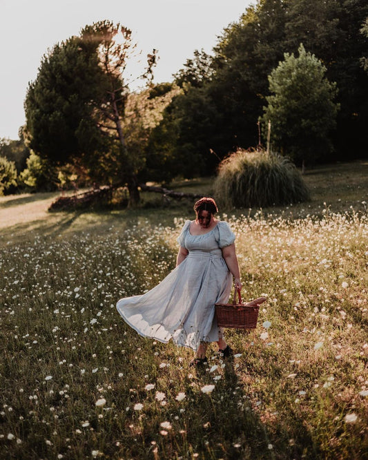CINDERELLA LINEN DRESS