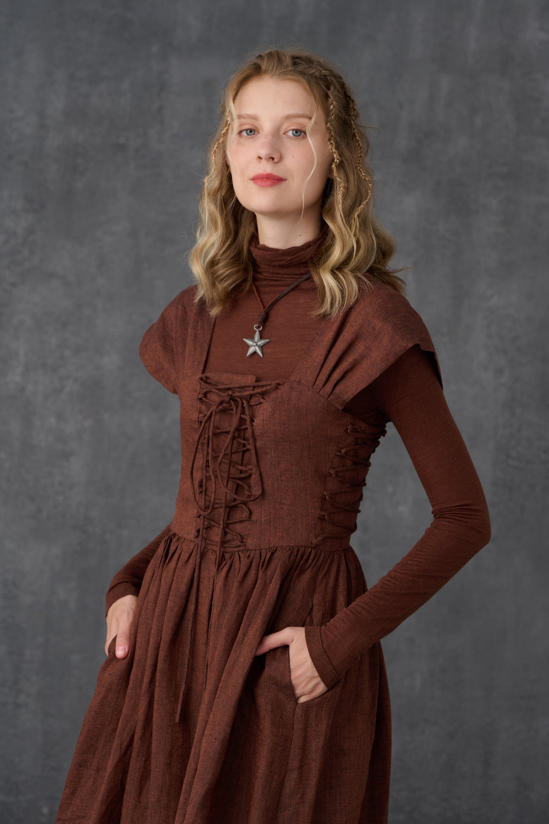 GLORY FRONT LACE-UP DRESS