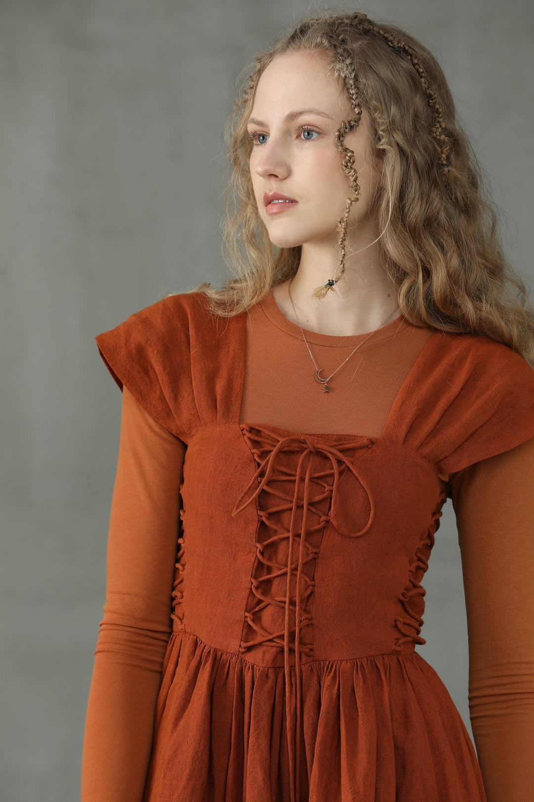 GLORY FRONT LACE-UP DRESS