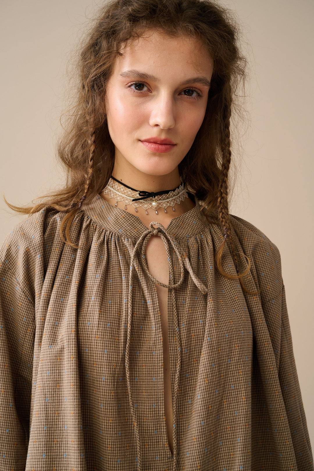 ZORA PUFF SLEEVE LINEN BLOUSE