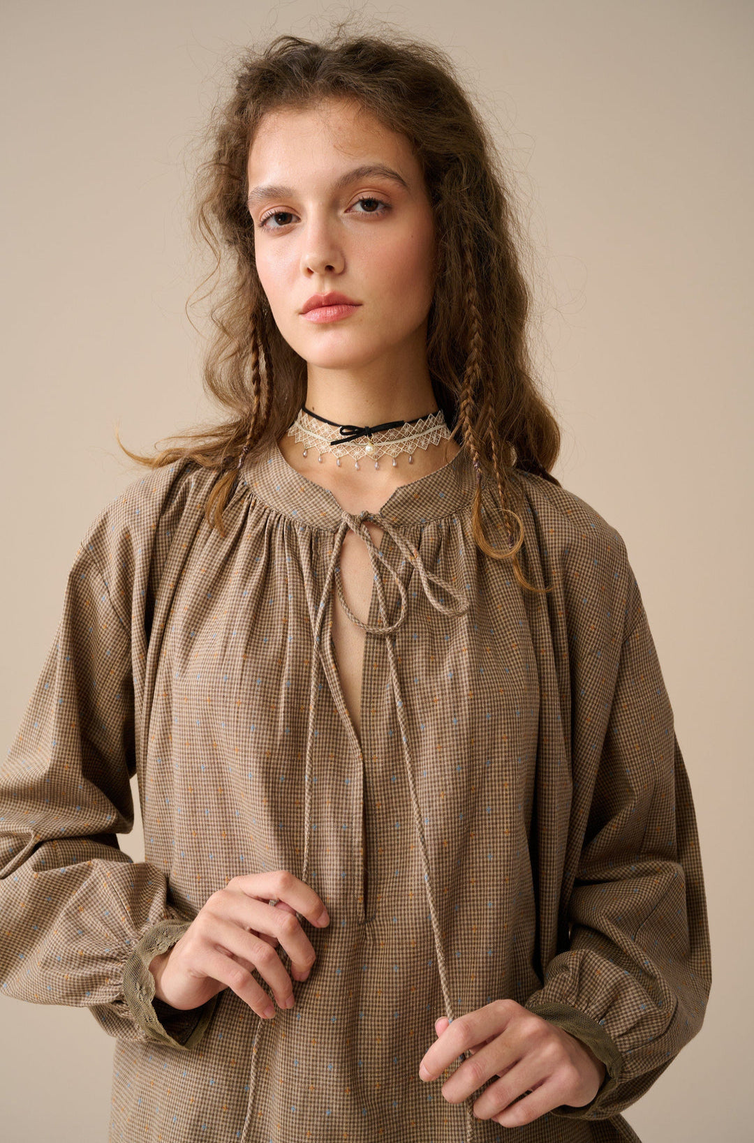 ZORA PUFF SLEEVE LINEN BLOUSE