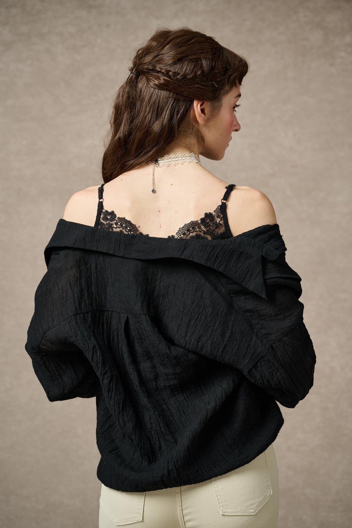 TIFFANY LINEN LAYERS SHIRT