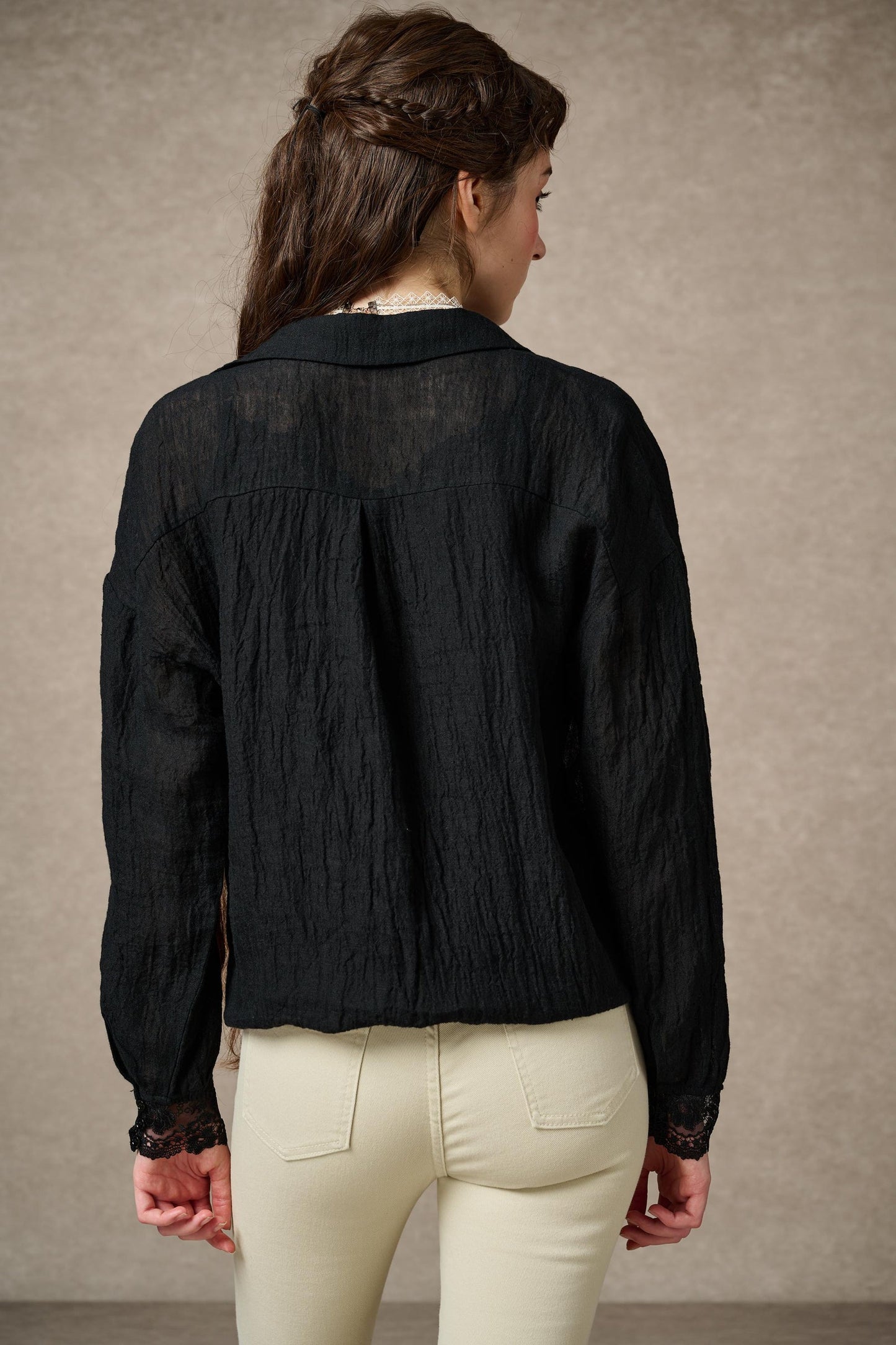 TIFFANY LINEN LAYERS SHIRT