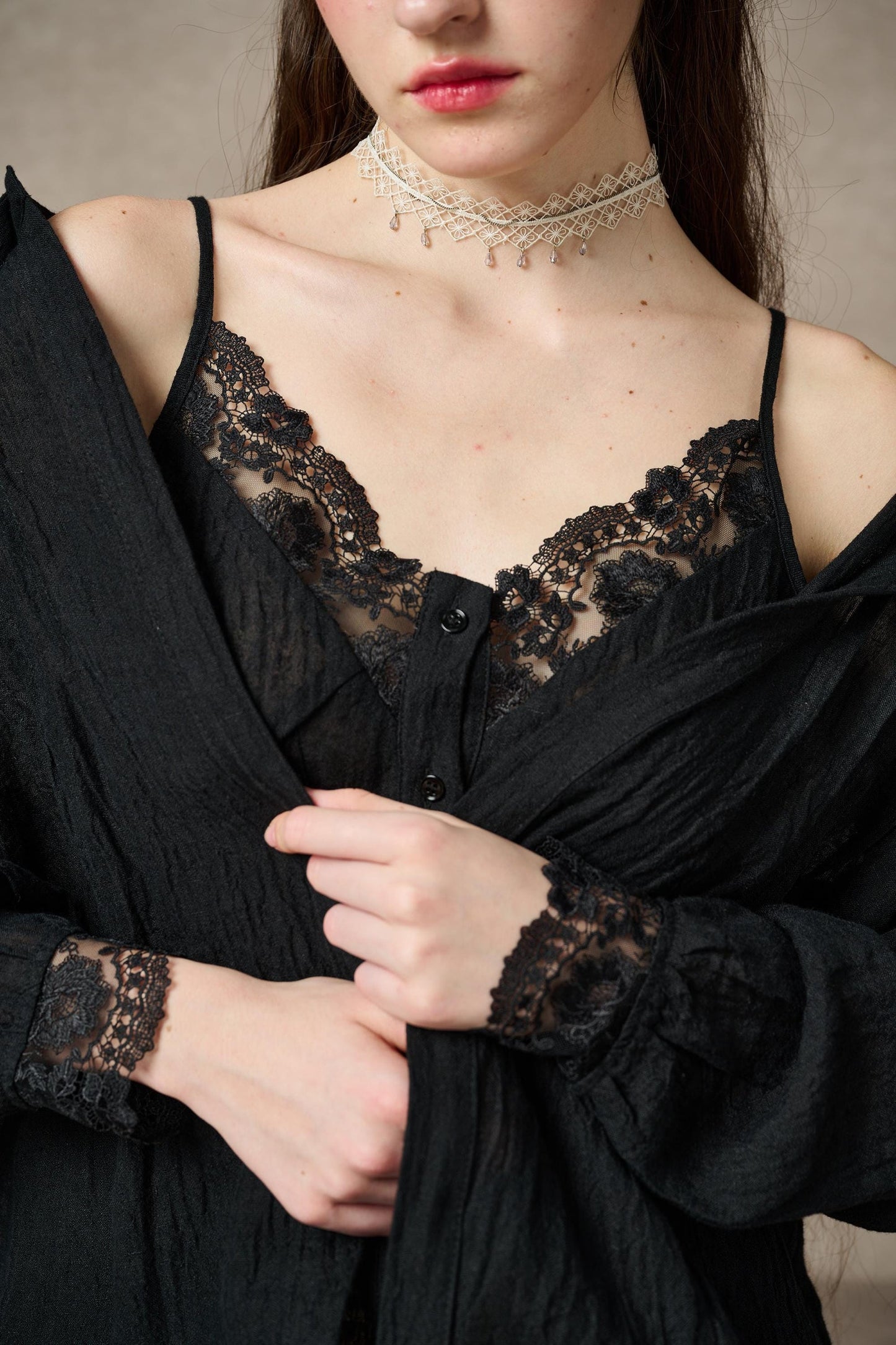 TIFFANY LINEN LAYERS SHIRT