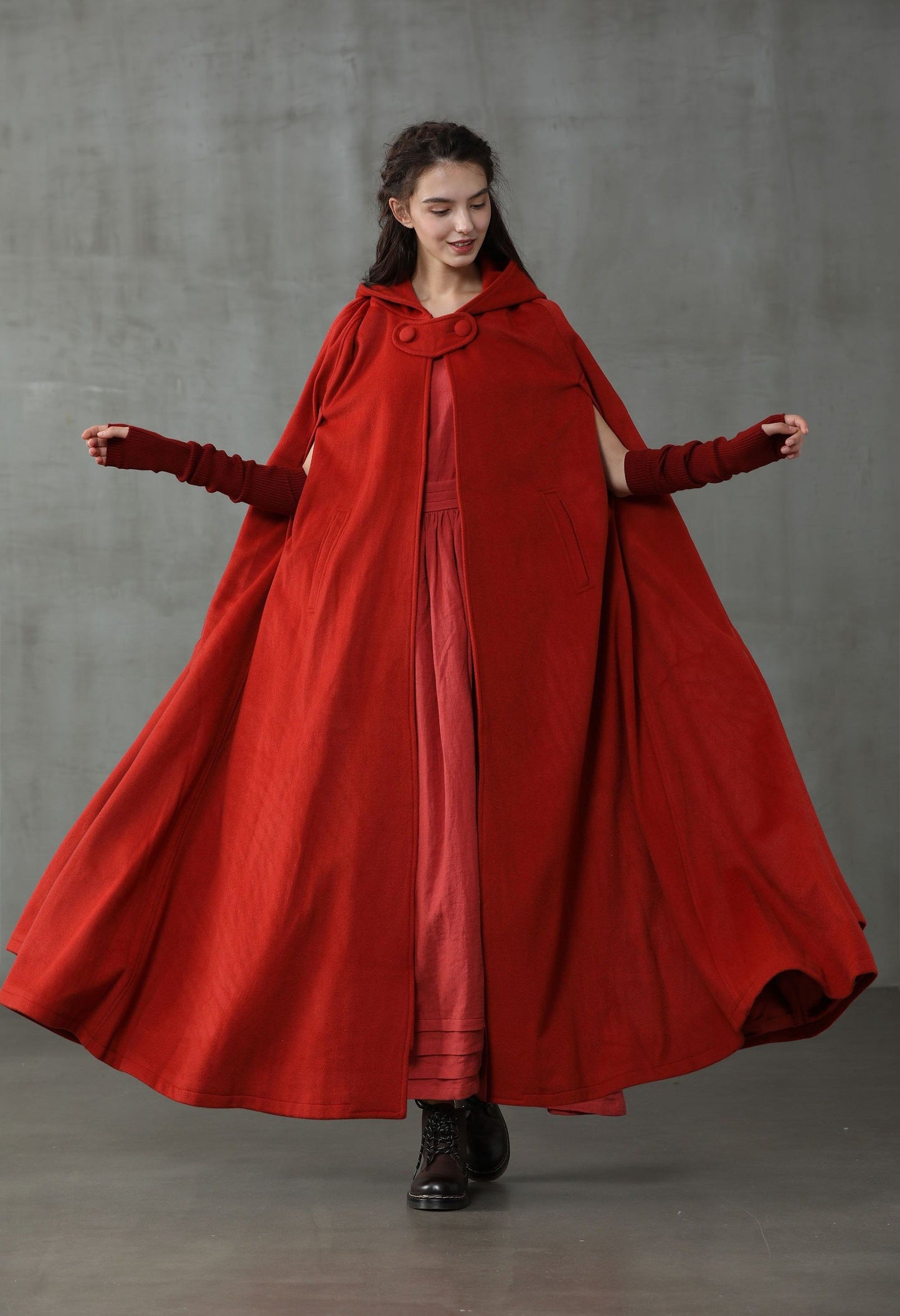 OUTLANDER 100% WOOL CLOAK COAT