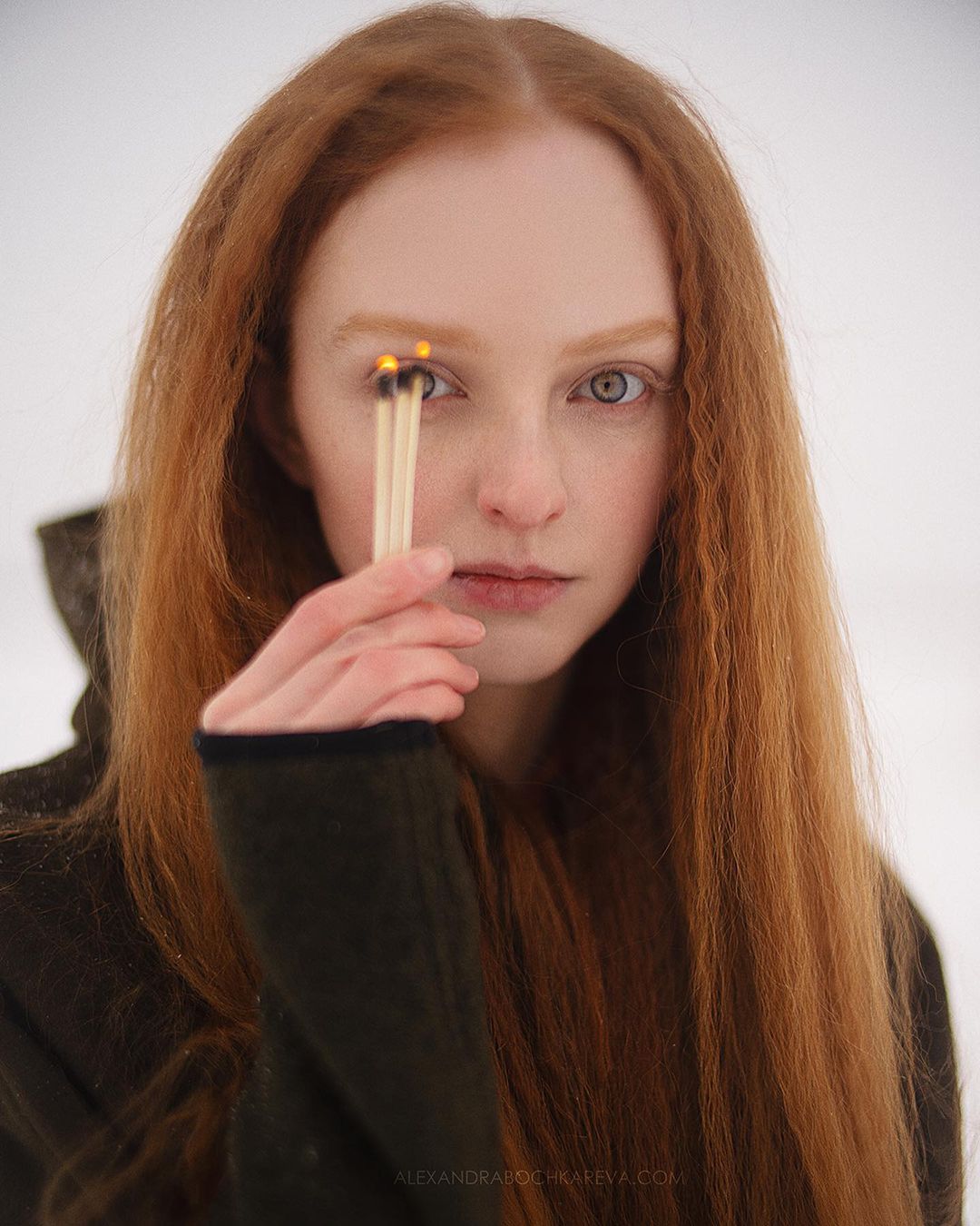 PARINI OLIVE MAXI HOODED WOOL CLOAK COAT