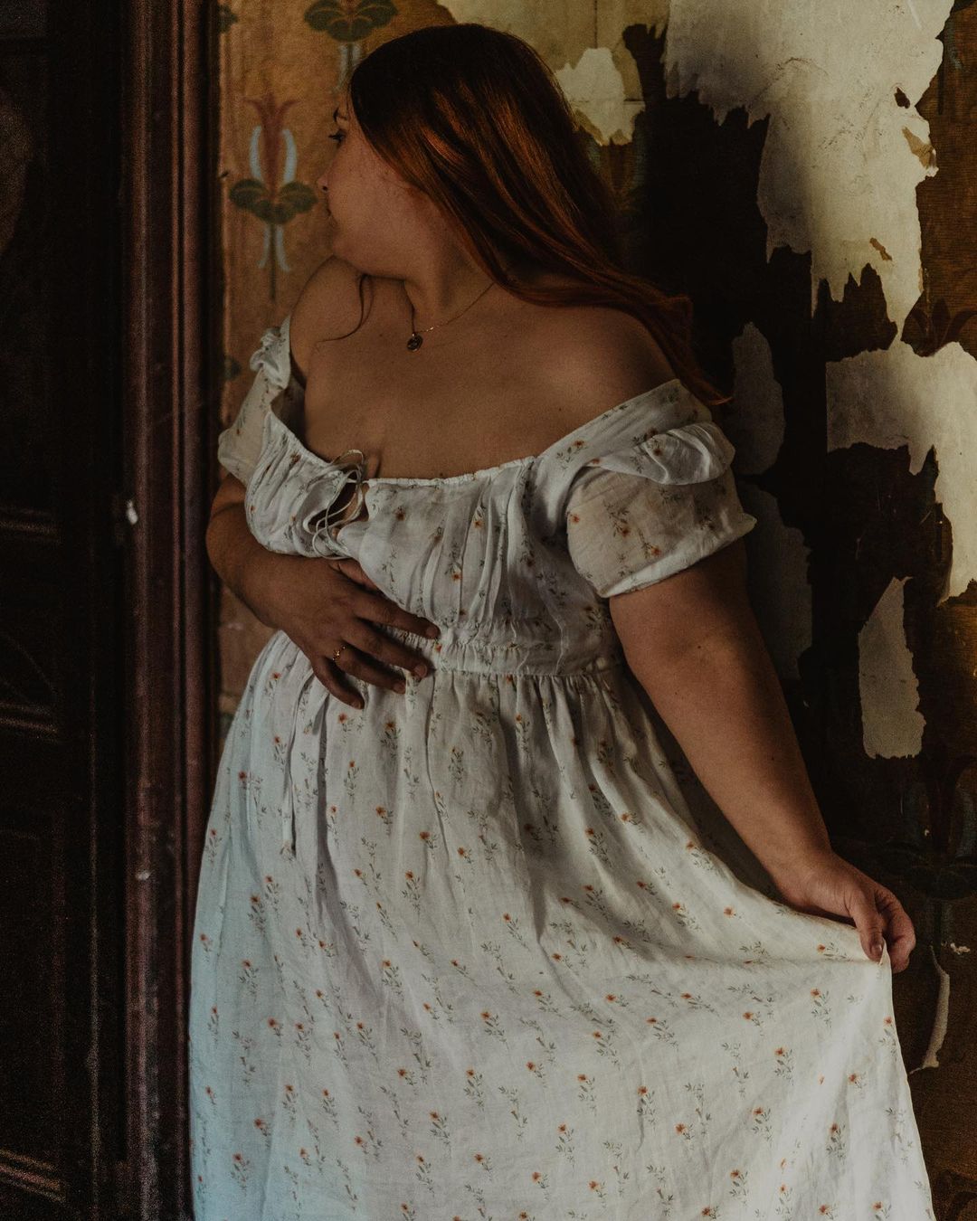 BERGAMOTE FLORAL LINEN DRESS