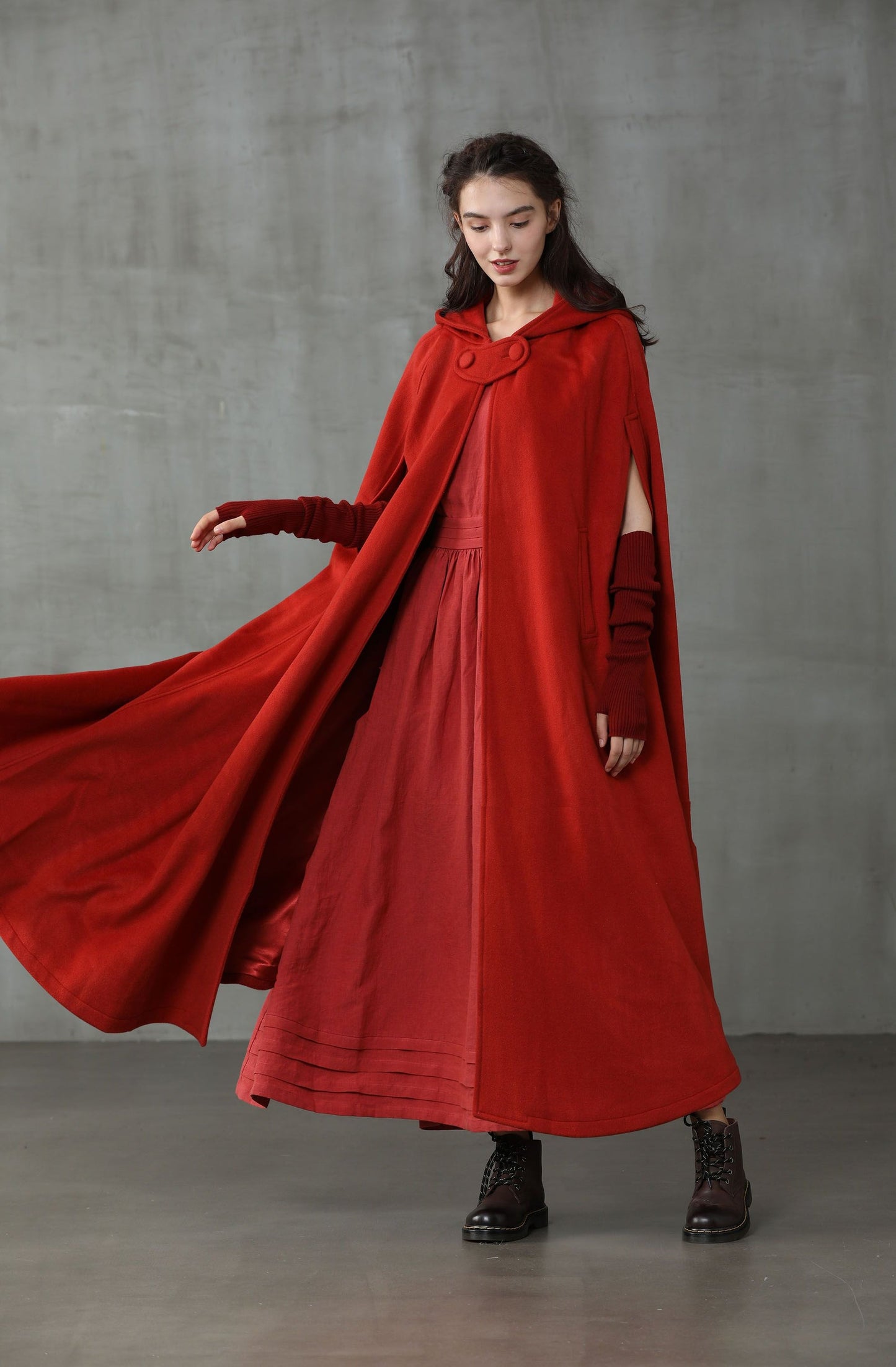 OUTLANDER 100% WOOL CLOAK COAT