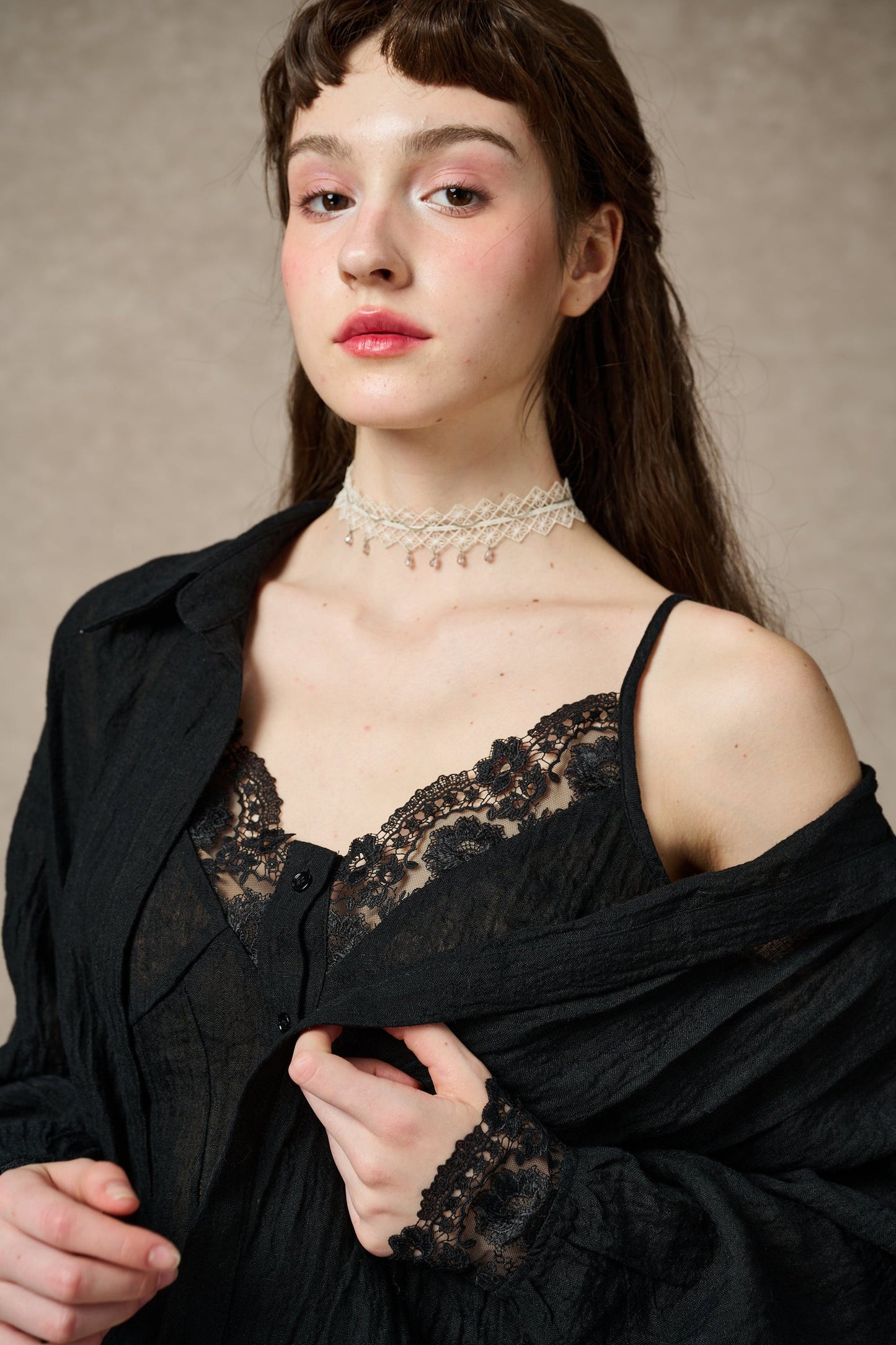 TIFFANY LINEN LAYERS SHIRT