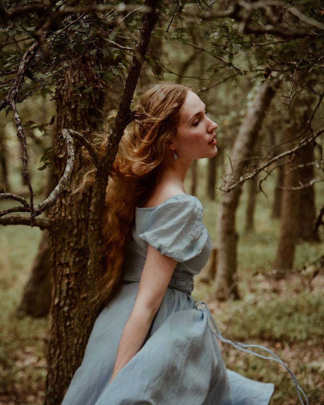 CINDERELLA LINEN DRESS