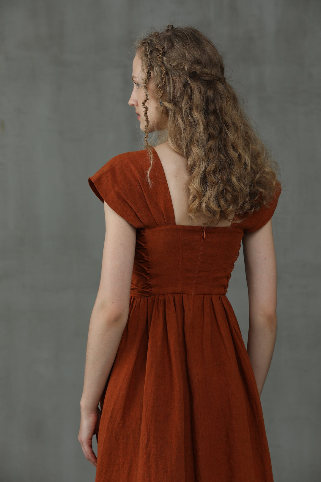 GLORY FRONT LACE-UP DRESS