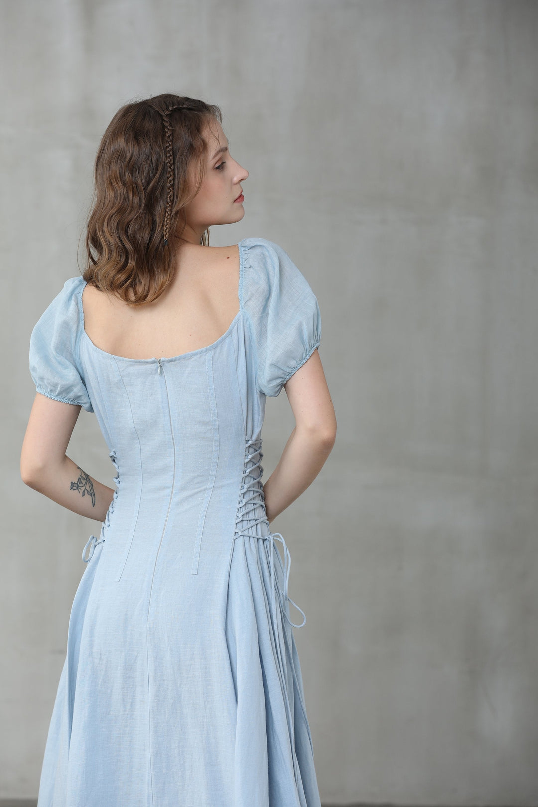 CINDERELLA LINEN DRESS