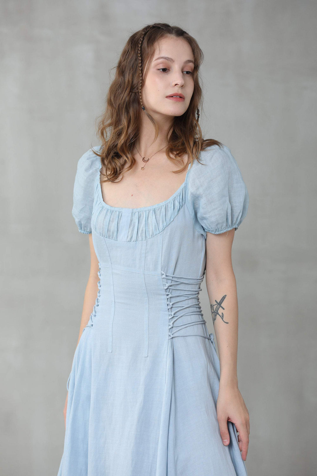 CINDERELLA LINEN DRESS