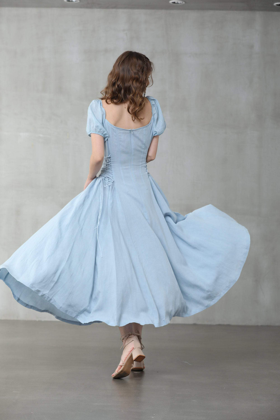 CINDERELLA LINEN DRESS