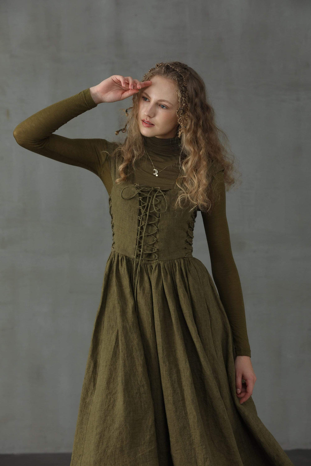 GLORY FRONT LACE-UP DRESS