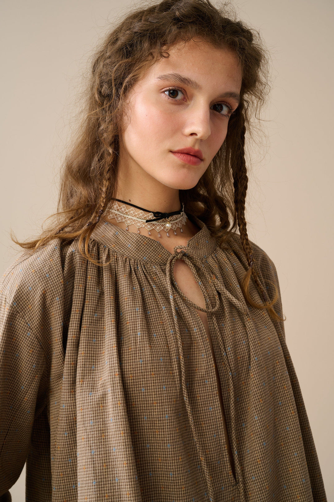 ZORA PUFF SLEEVE LINEN BLOUSE