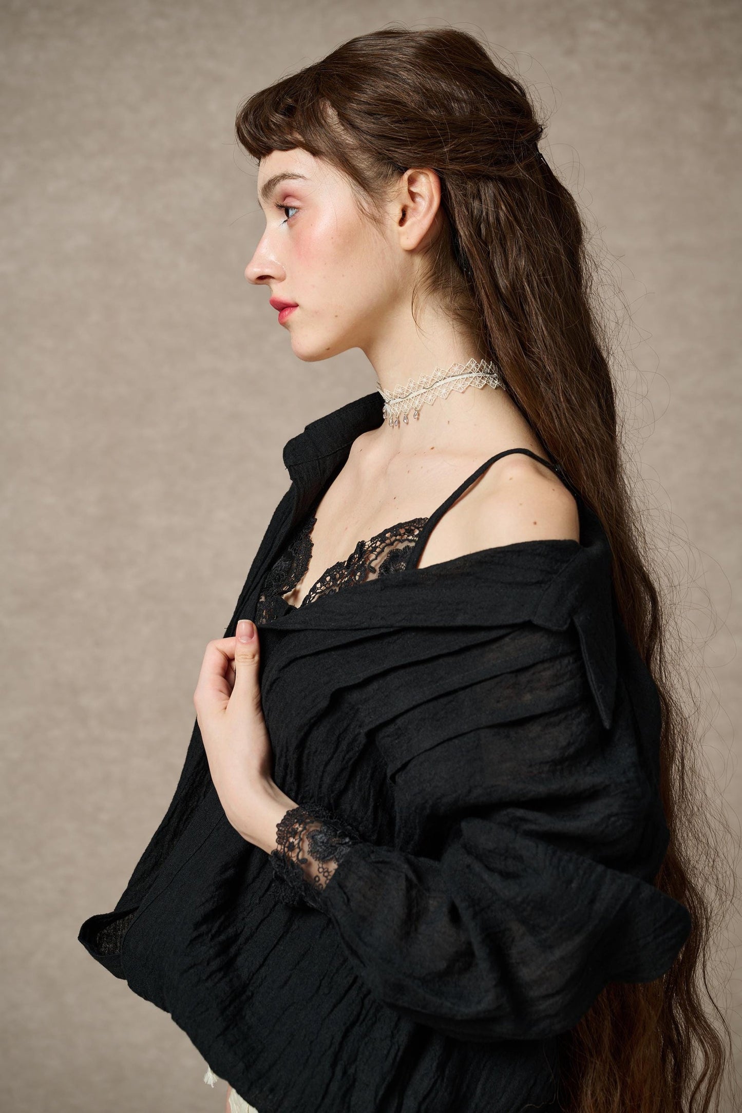 TIFFANY LINEN LAYERS SHIRT